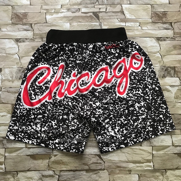 Short Chicago Bulls Mitchell & Ness 1966 Noir